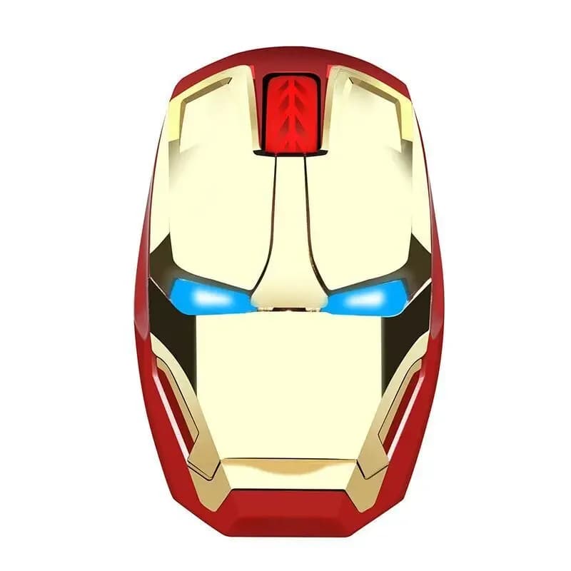 2025 Marvel Comics The Avengers Iron Man Wireless Mouse Mute Game Office Home Personality Creative Luminous Mouse