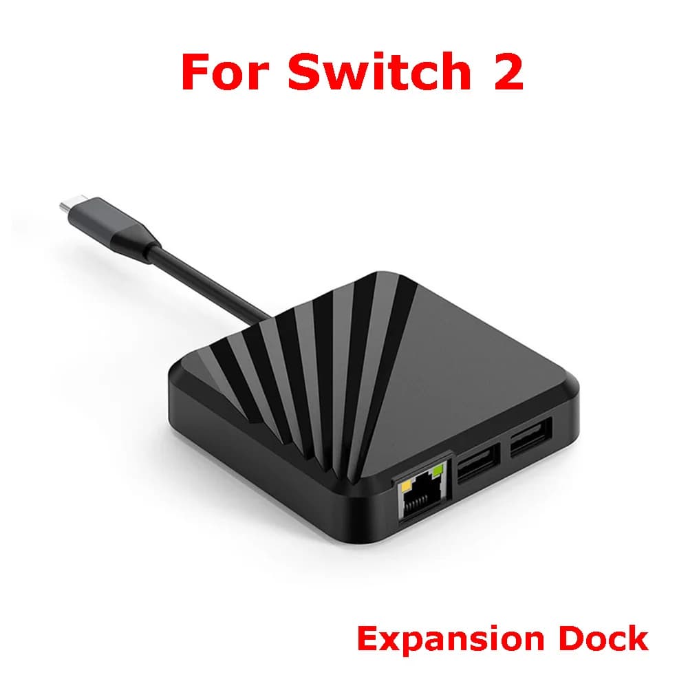 Dock di Espansione per Switch 2, Hub USB-C 4K 60Hz, Stazione di Docking Multifunzione Type-C per Console di Gioco