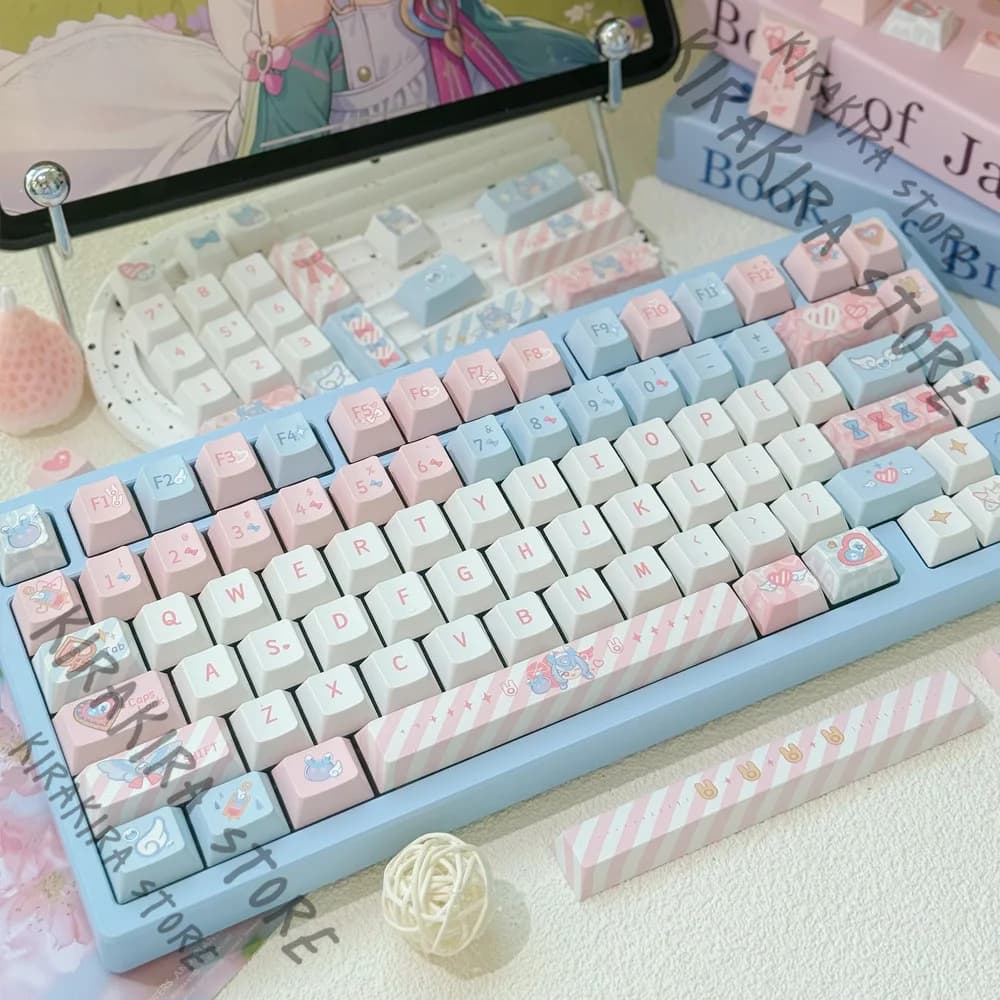 Genshin Impact Sigewinne Cosplay Gioco Tema Copritasti Anime 147 pezzi Resina Arte Tastiera meccanica Copritasto Ornamenti per computer