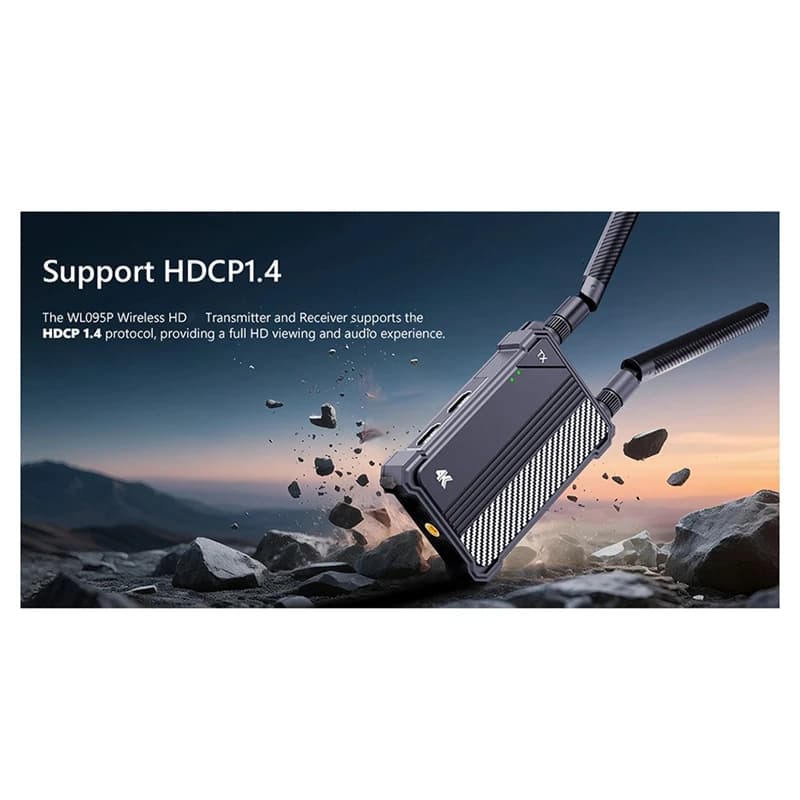 Trasmettitore e ricevitore wireless 4K compatibile Kit di estensione 5G dual band 350 m per laptop, fotocamera, per proiettore TV-A86Z