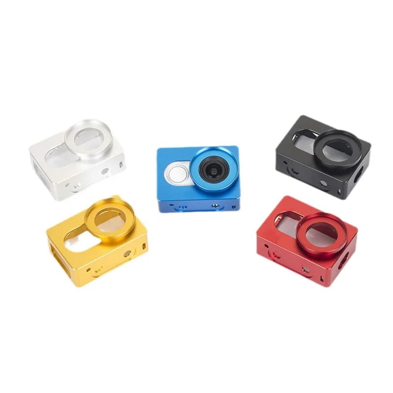 Per Xiaomi Yi 1 Action Camera accessori Shell Bag copertura in lega di alluminio/bordo della custodia con adattatore proteggi il supporto del telaio