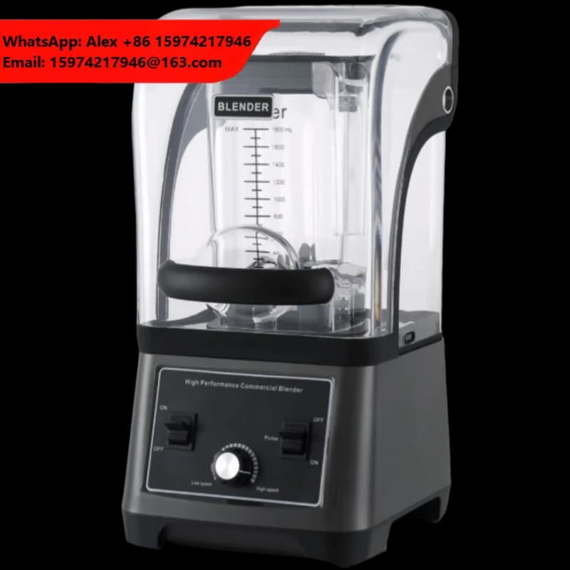 Hot Selling Industrial Commercial Multifunctional 1250W Commercial Smoothie Fruit Mixer Blender