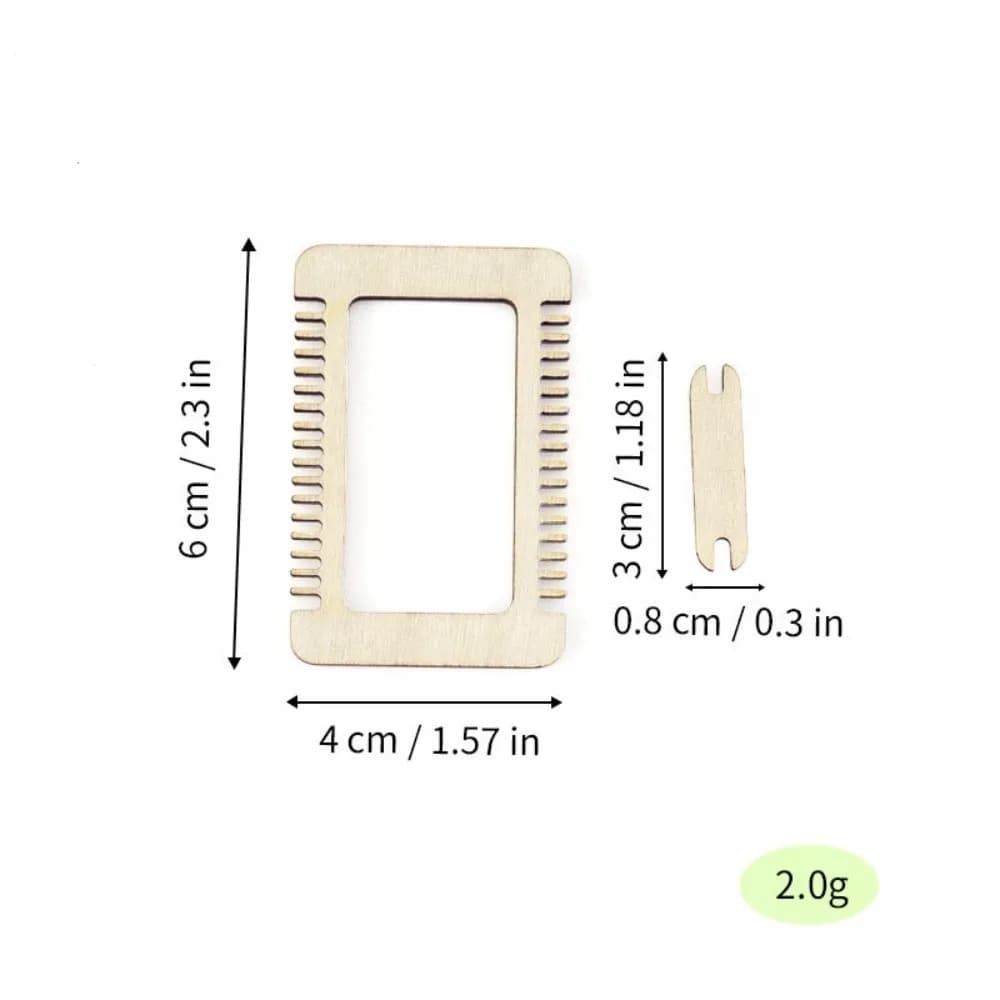 New Lightweight Wooden Sewing Kit Easy Operate DIY Craft Weaving Loom Kit Hand Woven Hand-Knitting Kit For Weaving Lovers
