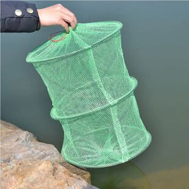 Rete da pesca con schermo di vendita calda Strumenti per la pesca con rete da pesca in nylon con cuscinetto forte