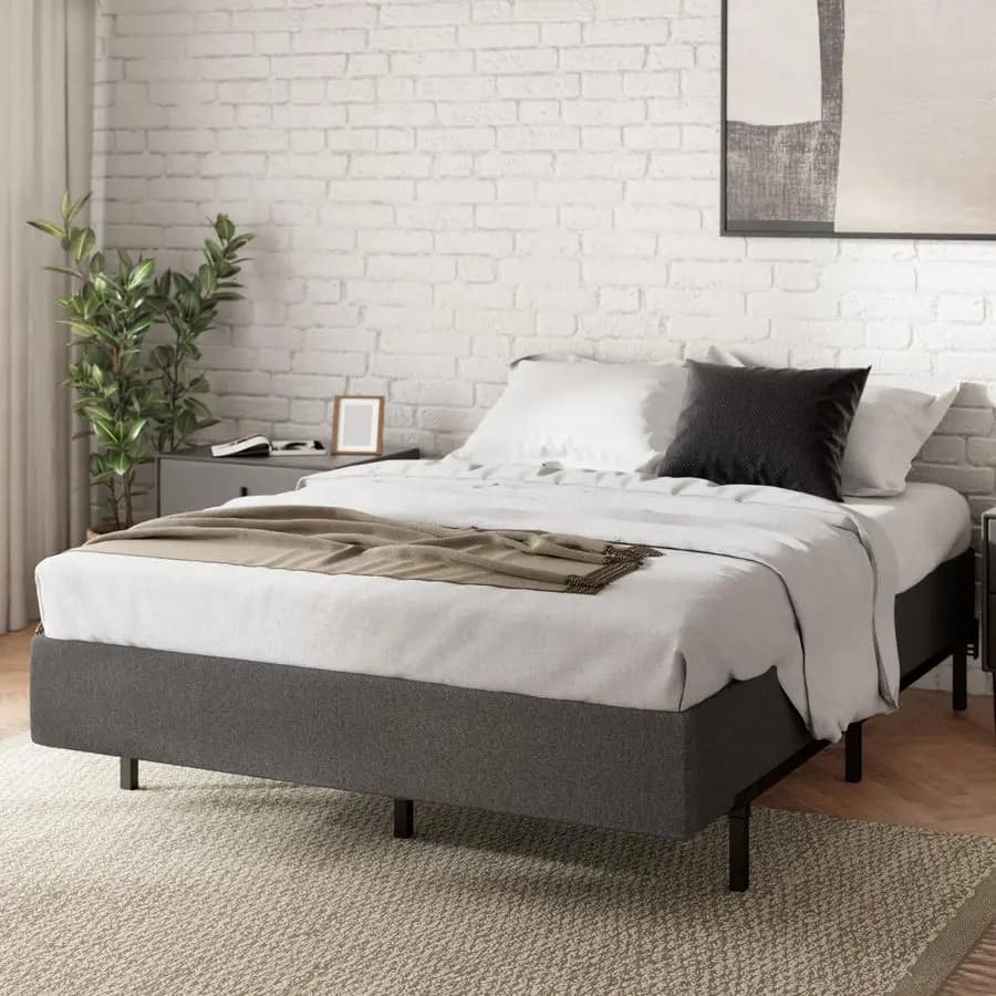 9-inch Smart Box Spring Mat, Quick Mount, Heavy Duty Metal Structure, Grey