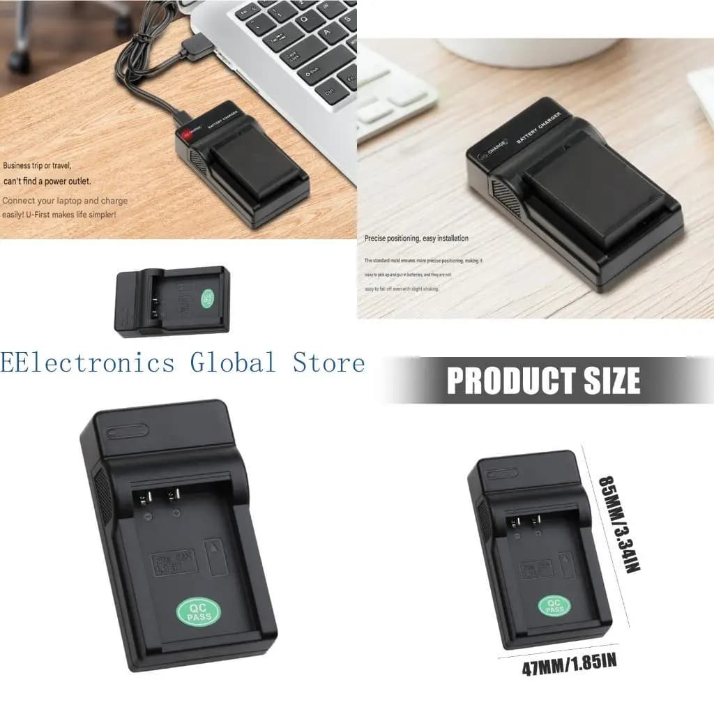 462B LPE17 Camera Battery Chargers USB Power Input Single Slot Charging Hub for 850D RP 200D, Compactly Backup Chargers for