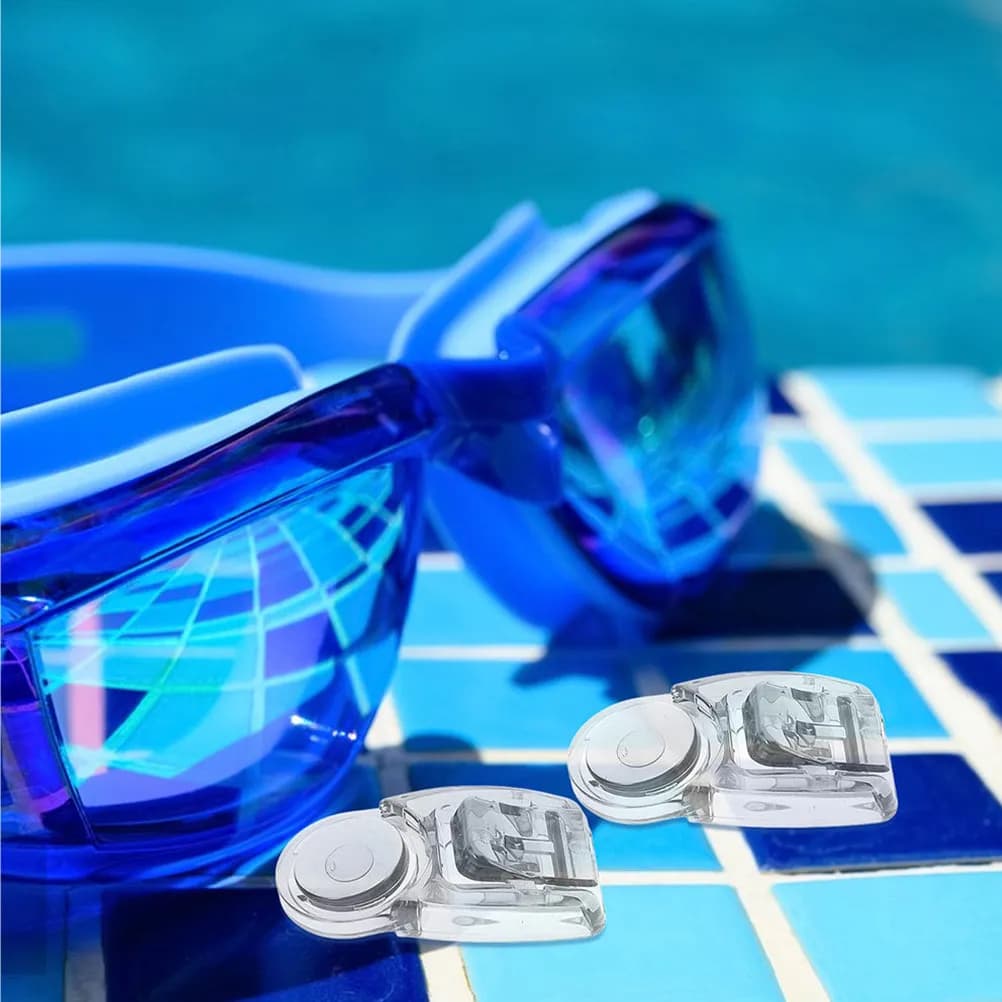 4 Pieces Spare Parts Clip for Swimming Eyelets, Light Universal Buckle for Swimming Eyelets, Cloth for Strap Prevents Slide