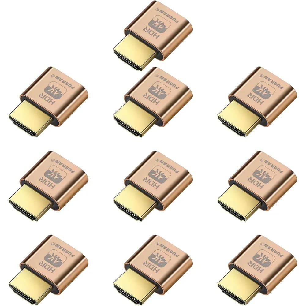 HDMI Dummy Plug, EDID Emulator for 4K HDR & Multiple OS