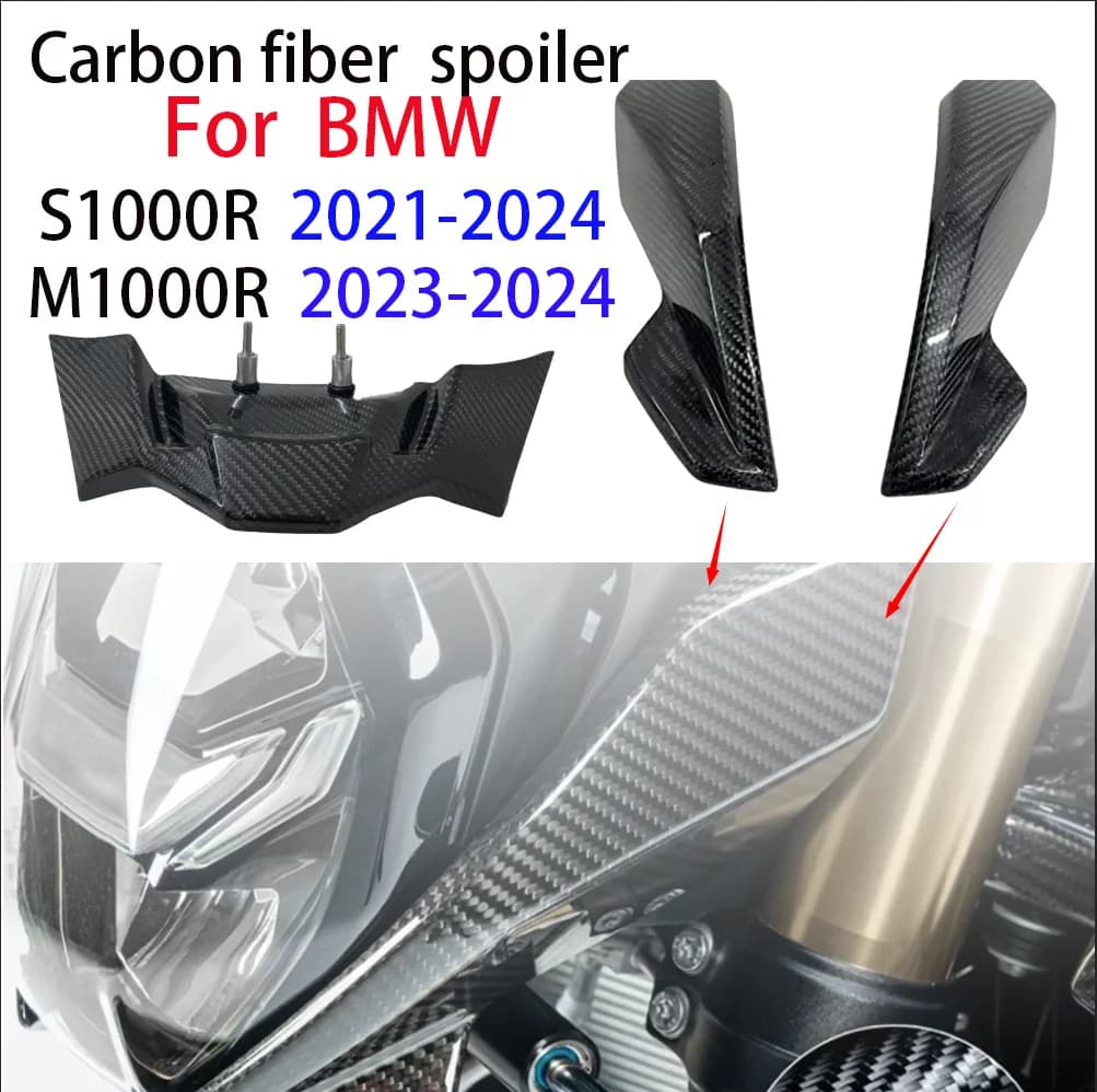 Per BMW M1000R S1000R 2021 2022 2023 2024 Accessori Moto In Fibra di Carbonio Faro Pannelli Laterali Protezione Kit Carena Anteriore