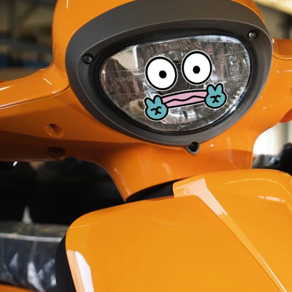 1PC Funny Cartoon Face Waterproof Sticker Tongue Out Bunny Vinyl Decal for Car Motorcycle Laptop Skateboard Decor