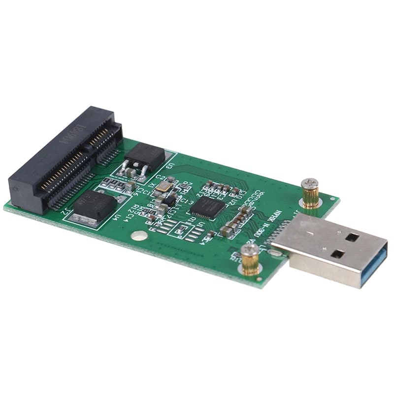 Nuovo! Scheda adattatore convertitore PCBA SSD esterno Mini USB 3.0 a PCIE mSATA da 1 pezzo