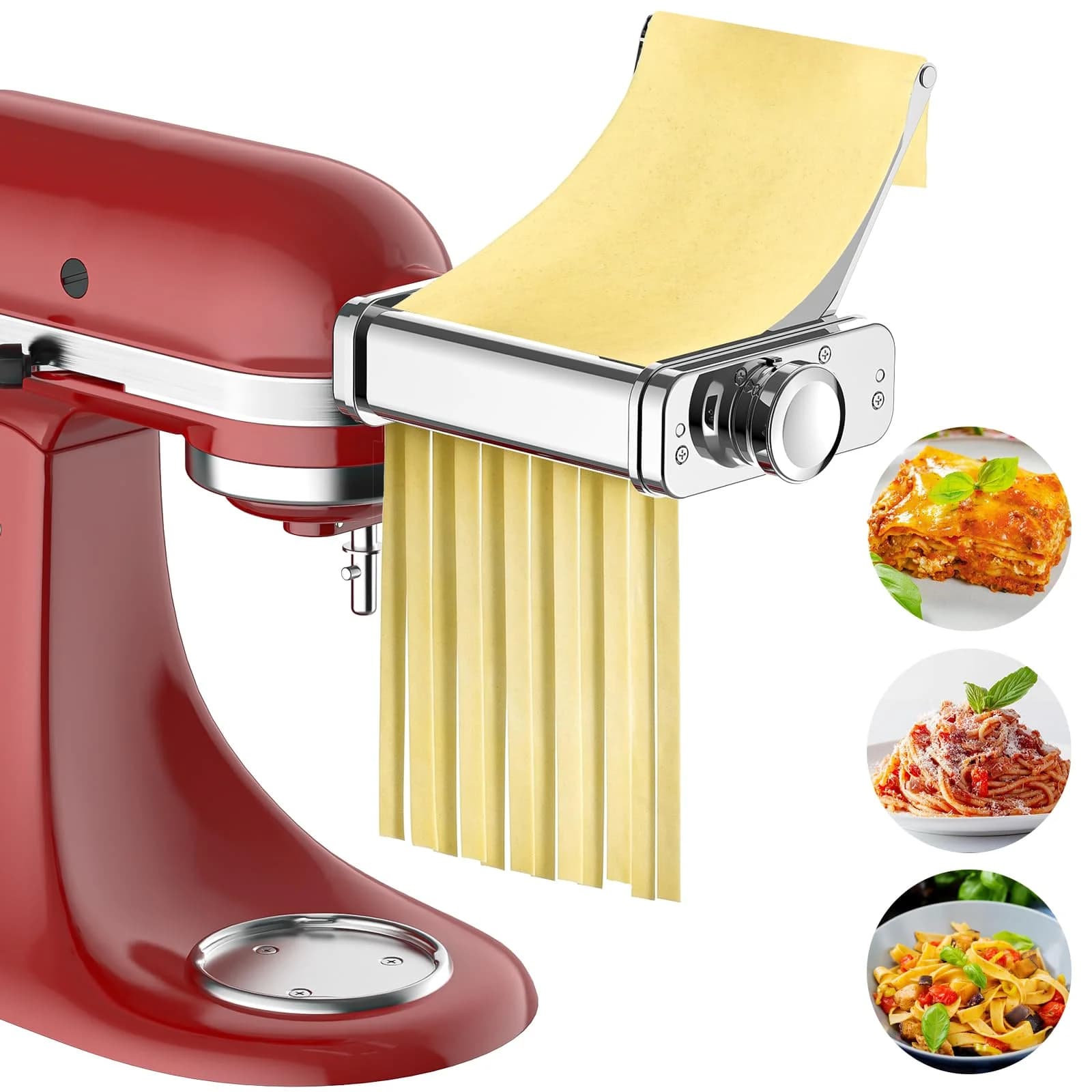 Accessory 3 in 1 for KitchenAid Kneader Pasta: Pasta roll, Cutlery and Cutlery