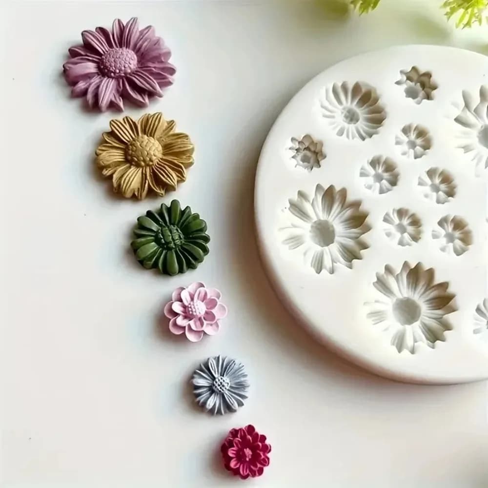 Stampo in Silicone a Forma di Fiore per Bouquet, Creazione di Gioielli Fai-da-Te, Pendenti e Orecchini