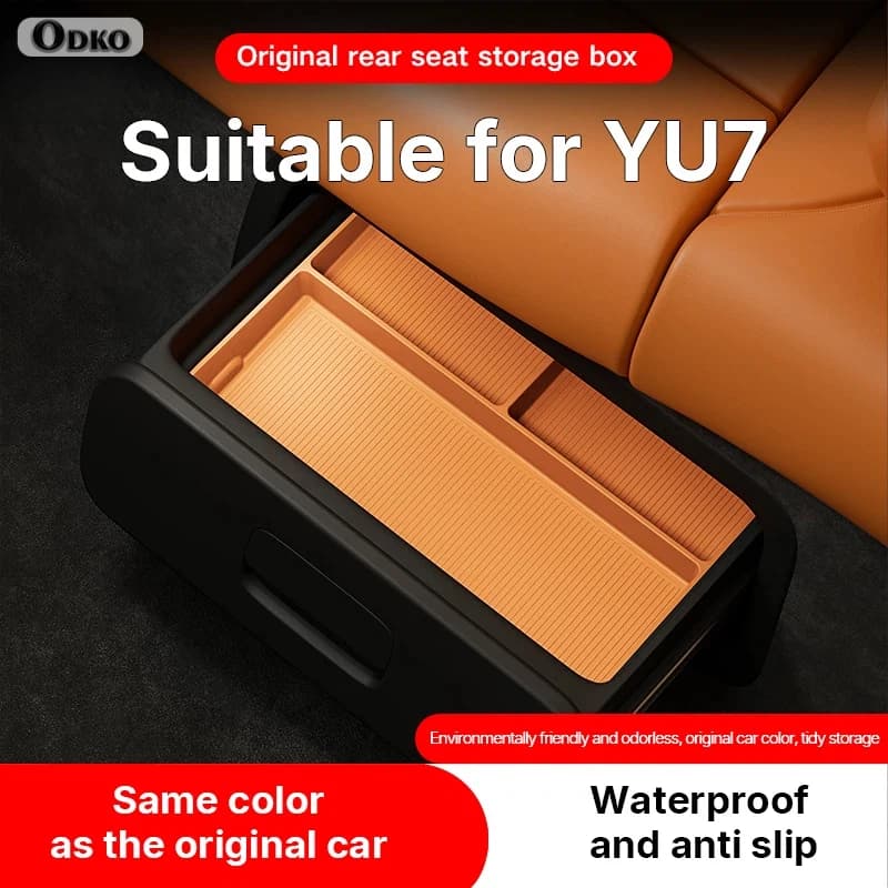Per Xiaomi Yu7 2025 2026: Scatola portaoggetti sotto il sedile, organizer a cassetto per auto, vassoio contenitore inferiore