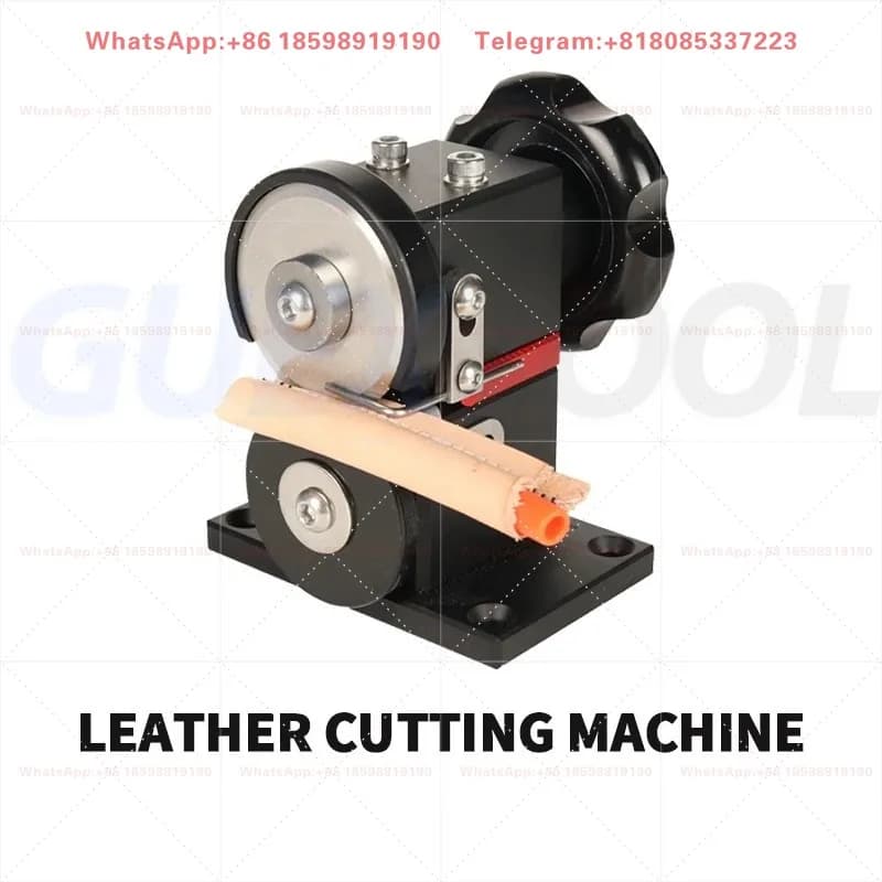 Manual Hand Press Leather Cutting Machine Handmade Processing Equipment for Leather Bag Belt and Thin Leather Material Punching