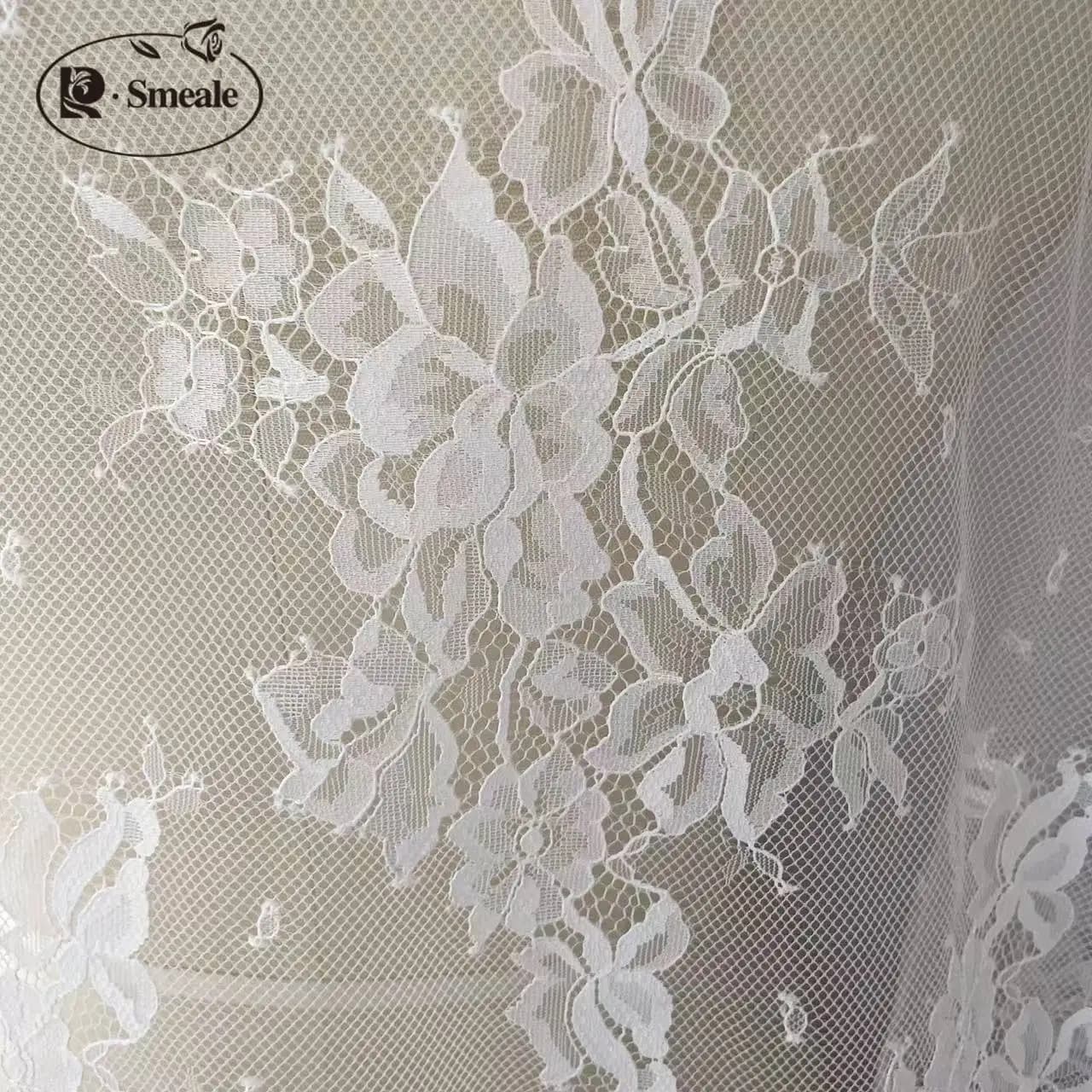 Nuova maglia fiore Base morbido pizzo abito da sposa vestiti per bambini tenda vestito borsa tessuto decorativo. Tessuto cucito fai da te. RS24472