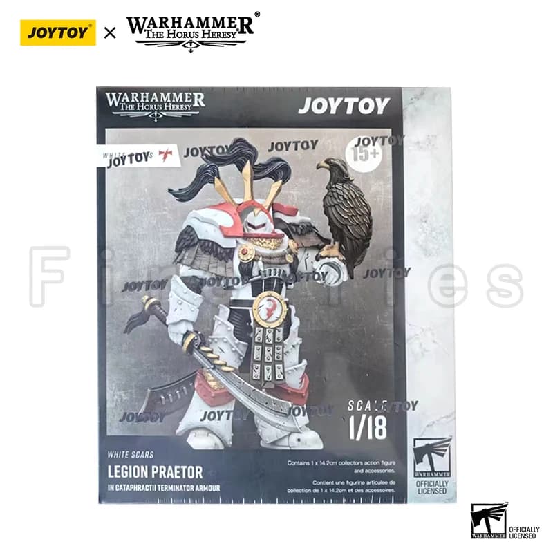 Action Figure JOYTOY 1/18 The Horus Heresy White Scars Legion Praetor in Armatura Terminator Cataphractii - Giocattolo Anime
