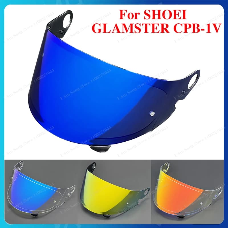 Lente per casco da moto per SHOEI Glamster CPB-1V, visiera di ricambio anti-UV, antipolvere, antivento, ad alta trasmissione