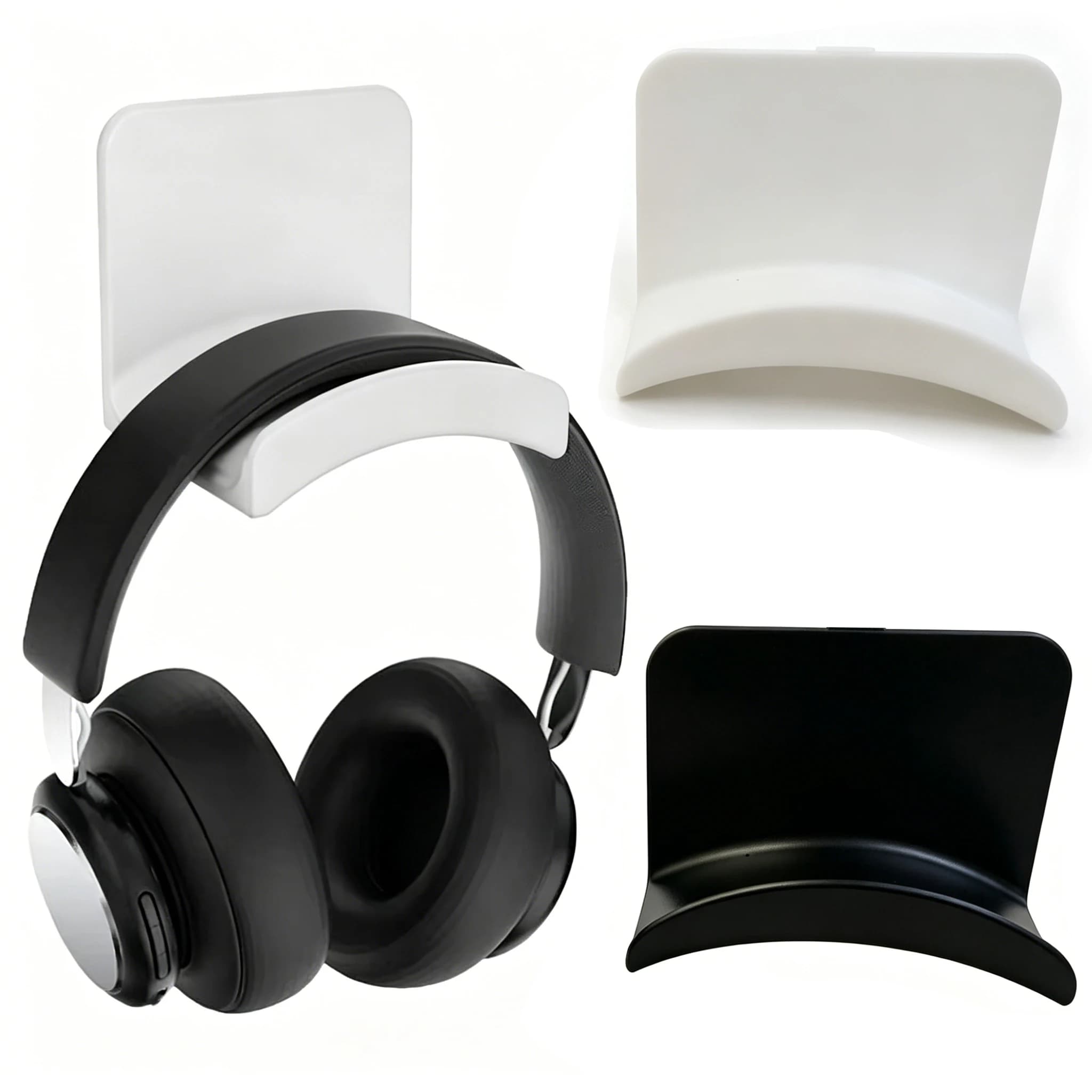 2/1pcs Headphone Bracket Storage Hook Dormitory Wall-mounted Computer Headset Holder Earphone Display Stand Racks