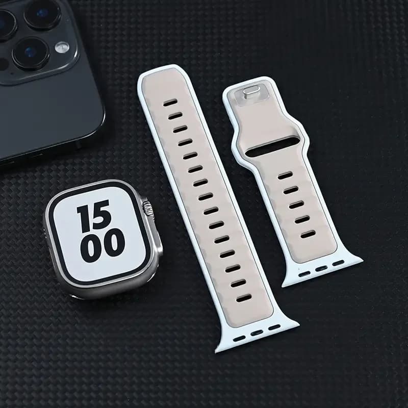 NUOVO cinturino in silicone di design per Apple watch ultra2 band 49mm Serie 10 46mm correa Bracciale sportivo iwatch 9 8 7 6 5 SE 42-45mm 44mm
