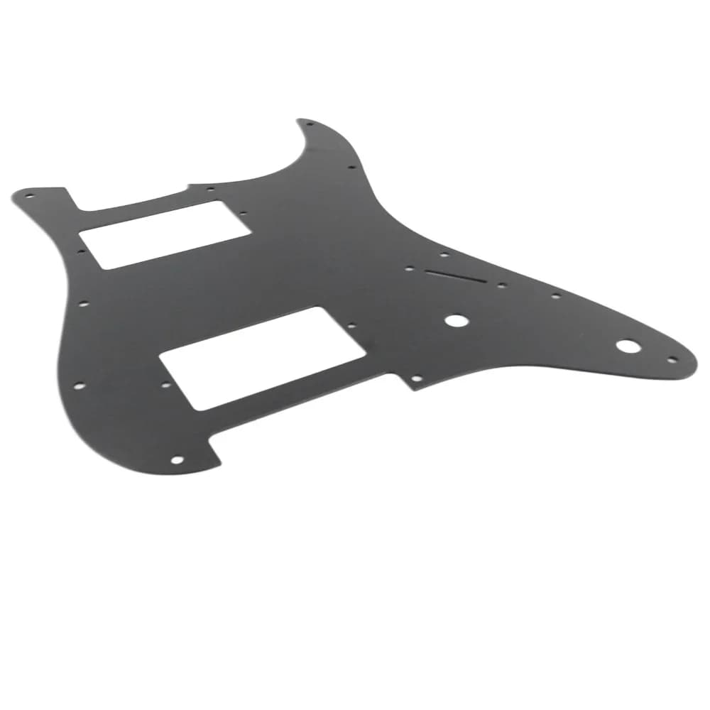 Piastra Protettiva per Chitarra Elettrica in PVC Premium, Colore Nero, 11 Fori, Protezione Antigraffio per Chitarre Elettriche
