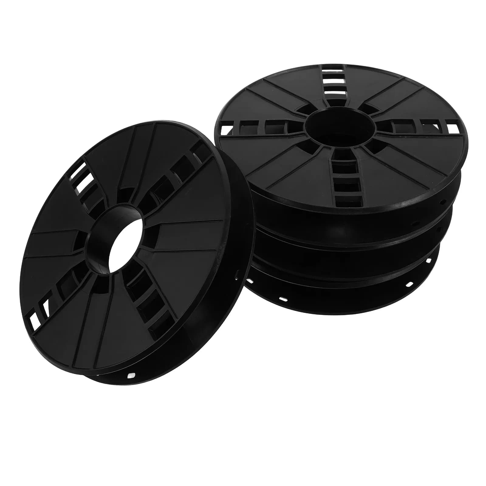 Set di 4 Bobine Porta Filamento per Stampanti 3D, Compatibili con PLA e PETG, Gestione Cavi Stabile, Supporto per Bobine