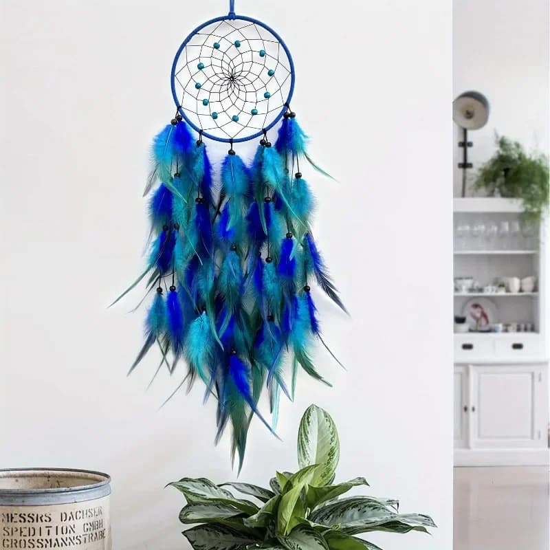 1pcs Beautiful Polychrome Dream Catcher Creative Home Wall Decoration Forest Style Wall Decoration Pendant,