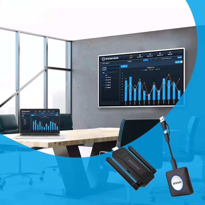 4K Wireless Screen Sharing Adapter for Office, Laptop, Smartphone, TV & Projector