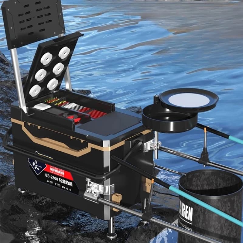 Nuovo organizzatore multifunzionale per la conservazione della scatola per attrezzatura da pesca, set completo di kit di accessori per attrezzatura da pesca portatile per il tempo libero