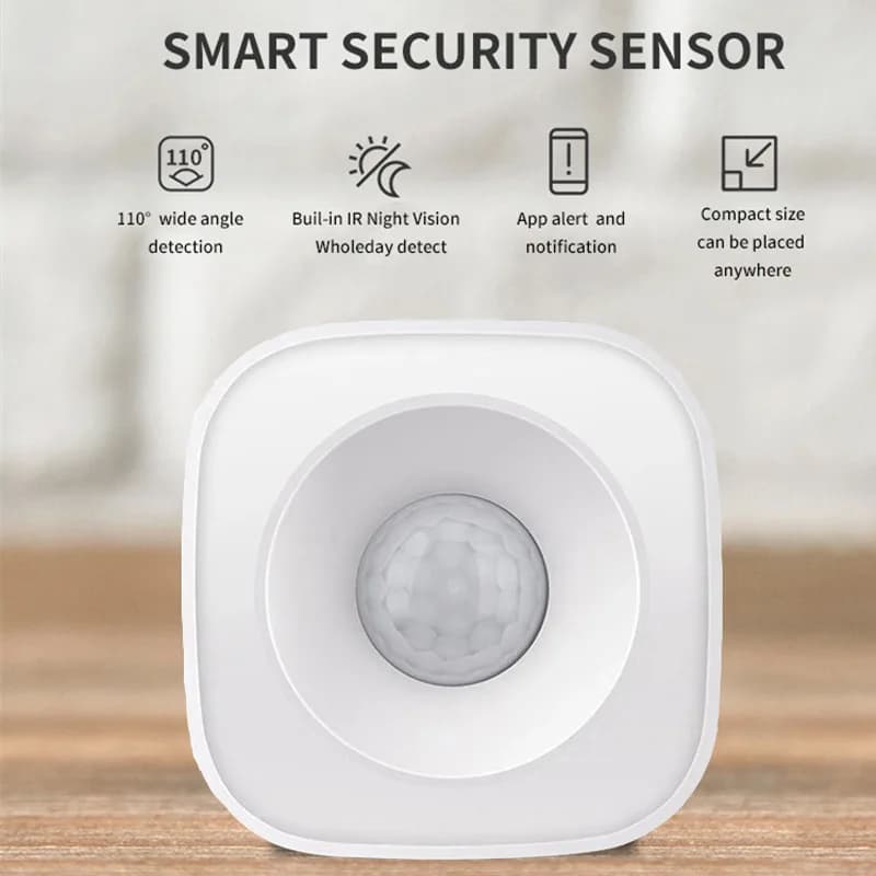 Tuya WiFi/ZigBee PIR Motion Sensor – Wireless Human Infrared Detector for Smart Home Automation & Security