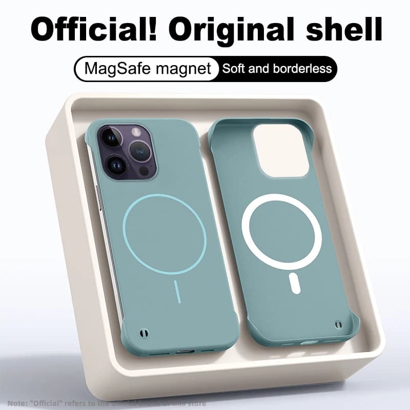 Original Phone Case for iPhone 14 Pro Max Plus 5G Hard PC Magnetic Lightweight Borderless Comfortable Soft Touch Thin Back Cover