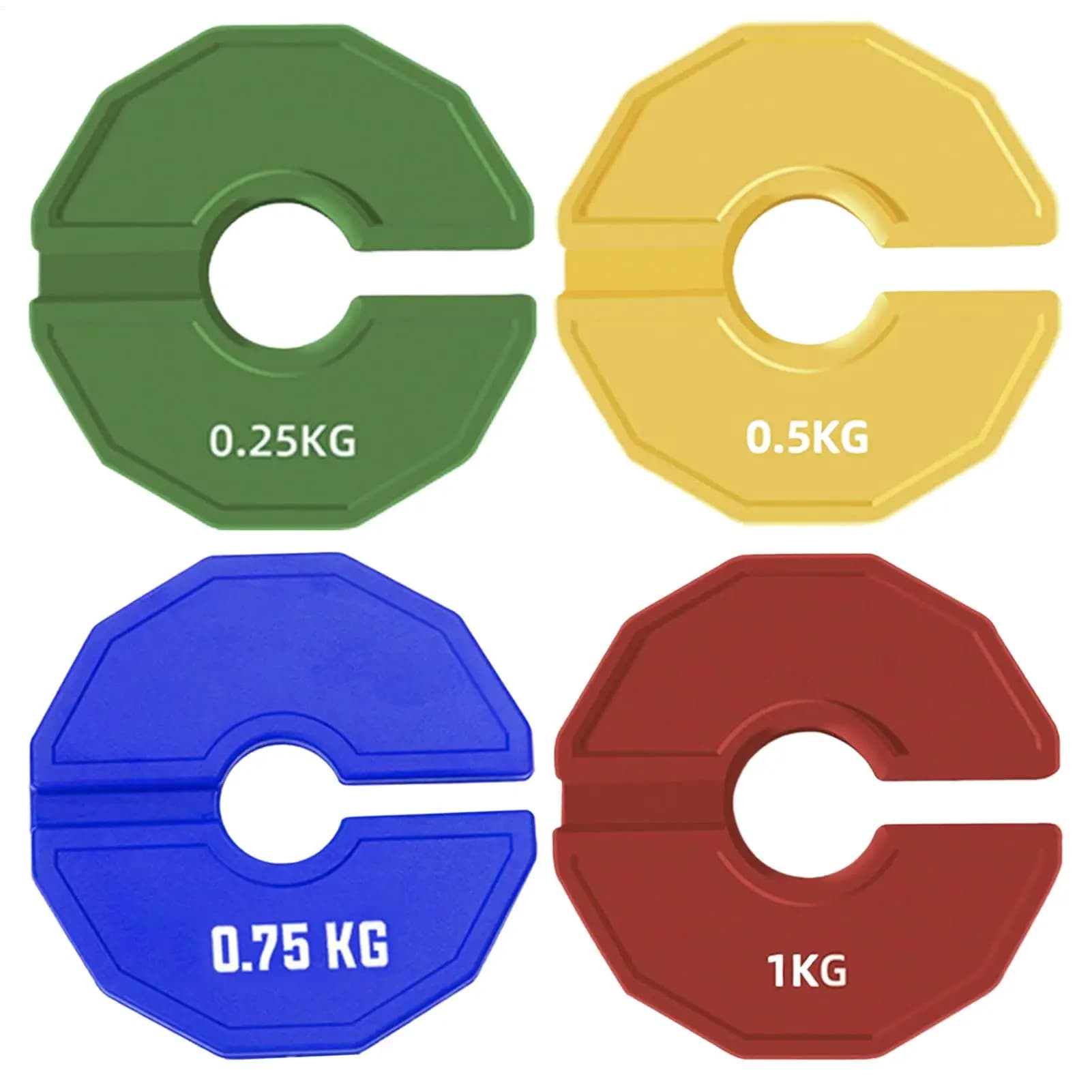 1 pz Piastra Peso Manubrio In Gomma 0.25 KG/0.5 KG/0.75 KG/1 KG Piastre Bilanciere Foro da 1.37 Pollici Piastre Bilanciere Per Allenamento Della Forza