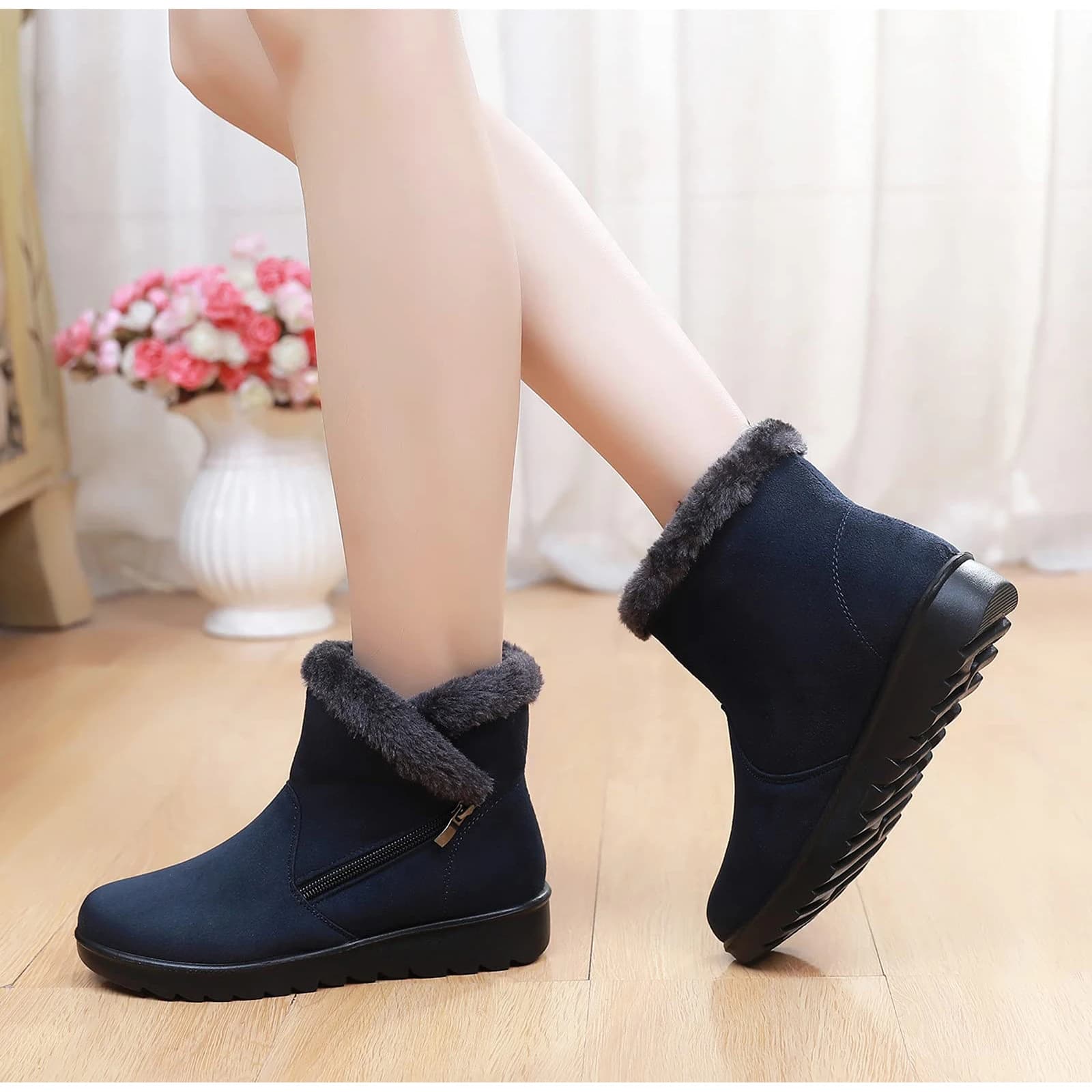 Nuove donne stivali da neve peluche scarpe da donna stivali con plateau per le donne moda tenere al caldo stivali da donna scarpe invernali piatte Botas Mujer