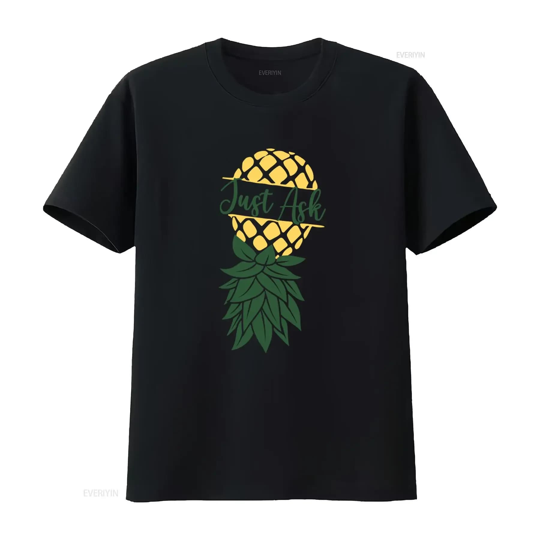 Upside Down Pineapple T Shirt for Swinging Couples Just Ask Swinger Lifestyle Birthday Unique Design Who Play vintage Washed