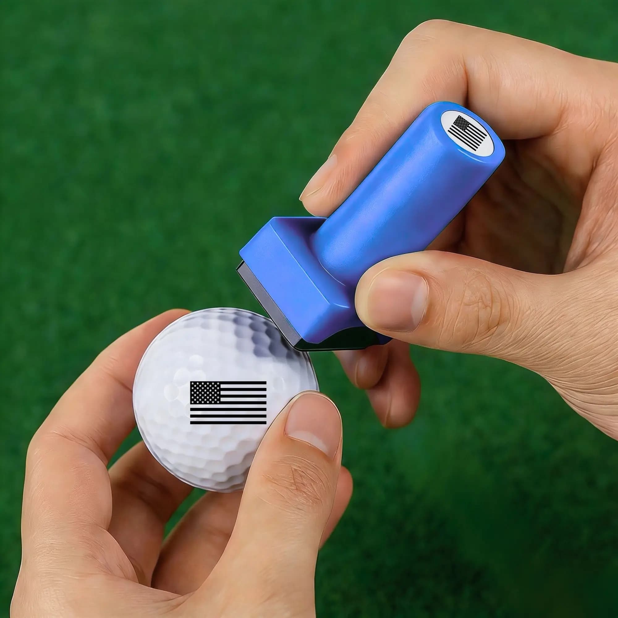 Divertente timbro per palline da golf, (The America Series) Marcatore per palline da golf, strumento riutilizzabile per identificare le palline da golf, regalo per papà