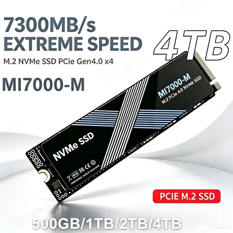 7300MB/s MI7000-M M.2 SSD 1TB 2TB SSD 4TB Hard Drive M2 SSD M.2 NVMe PCIe4.0X4 SSD Internal Hard Disk For PS5 Laptop Desktop