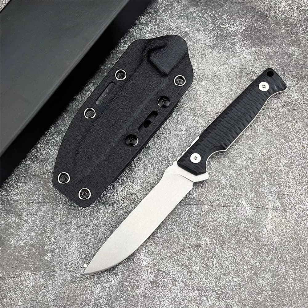 High Quality Tek Fixed blade Knives 8Cr13Mov Blade Non-slip G10 Handle Outdoor Camping Kitchen Survival Multi Functional Tool