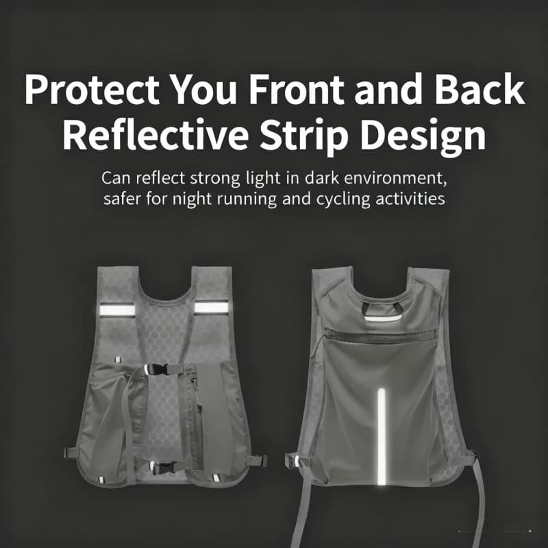 Tissue Vest for Running, Light Backpack for Hiking, Cycling, Marathon with Pocket Phone
