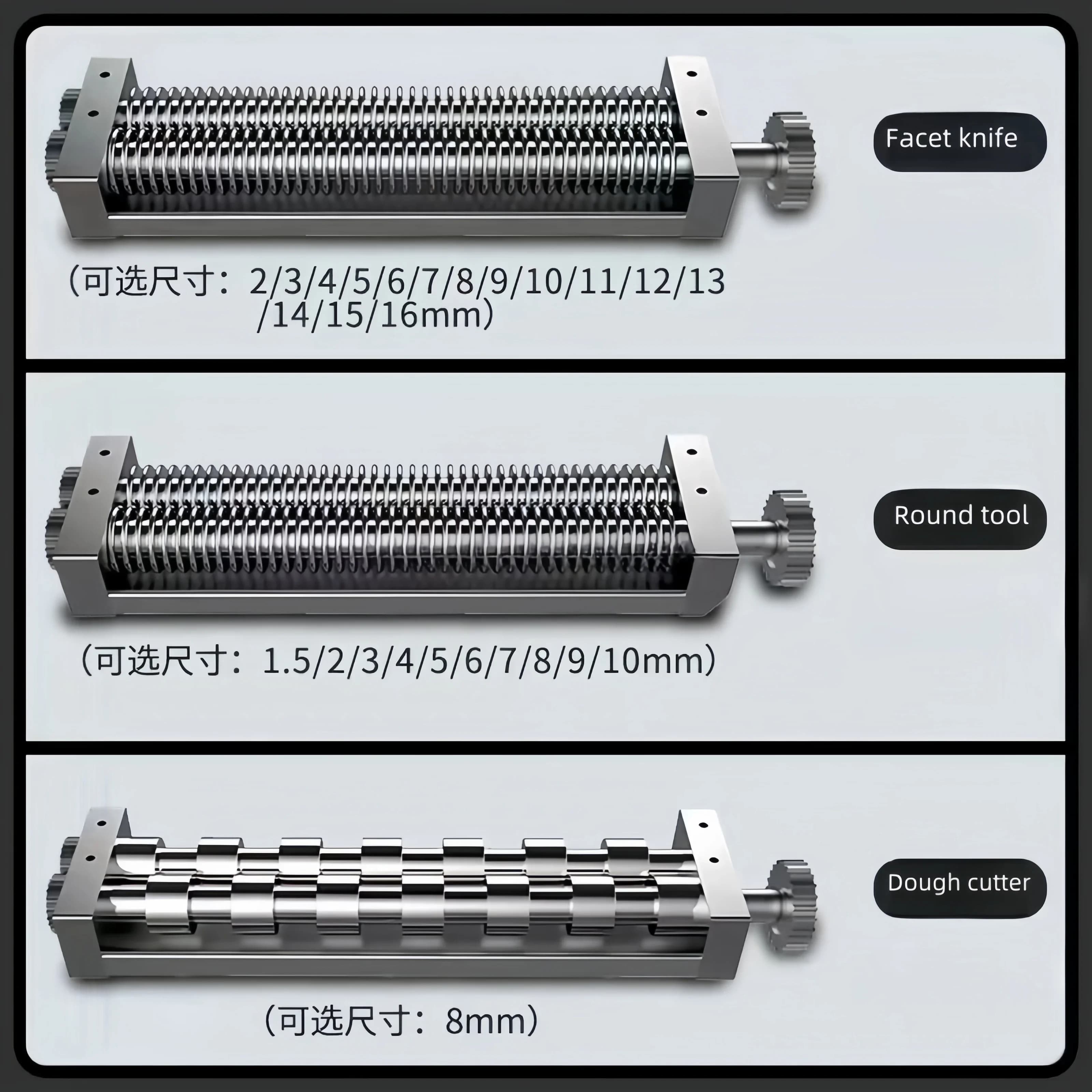 Macchina per Pasta in Acciaio Inox, Macchina Elettrica per Pasta, Pressa per Noodles