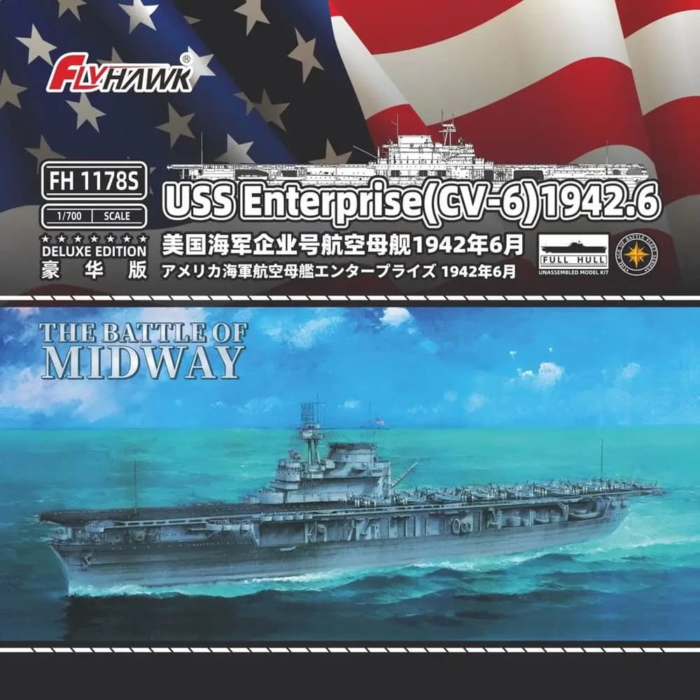 Flyhawk FH1178S 1/700 USS Enterprise (CV-6) 1942.6 [Edizione Deluxe]