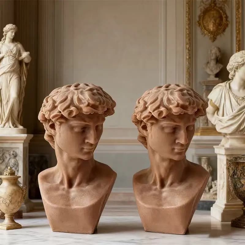 Silicone mold for sculpture head of David Craft tool made of chalk do-it-your for home decorations Art project Resin candles supplies