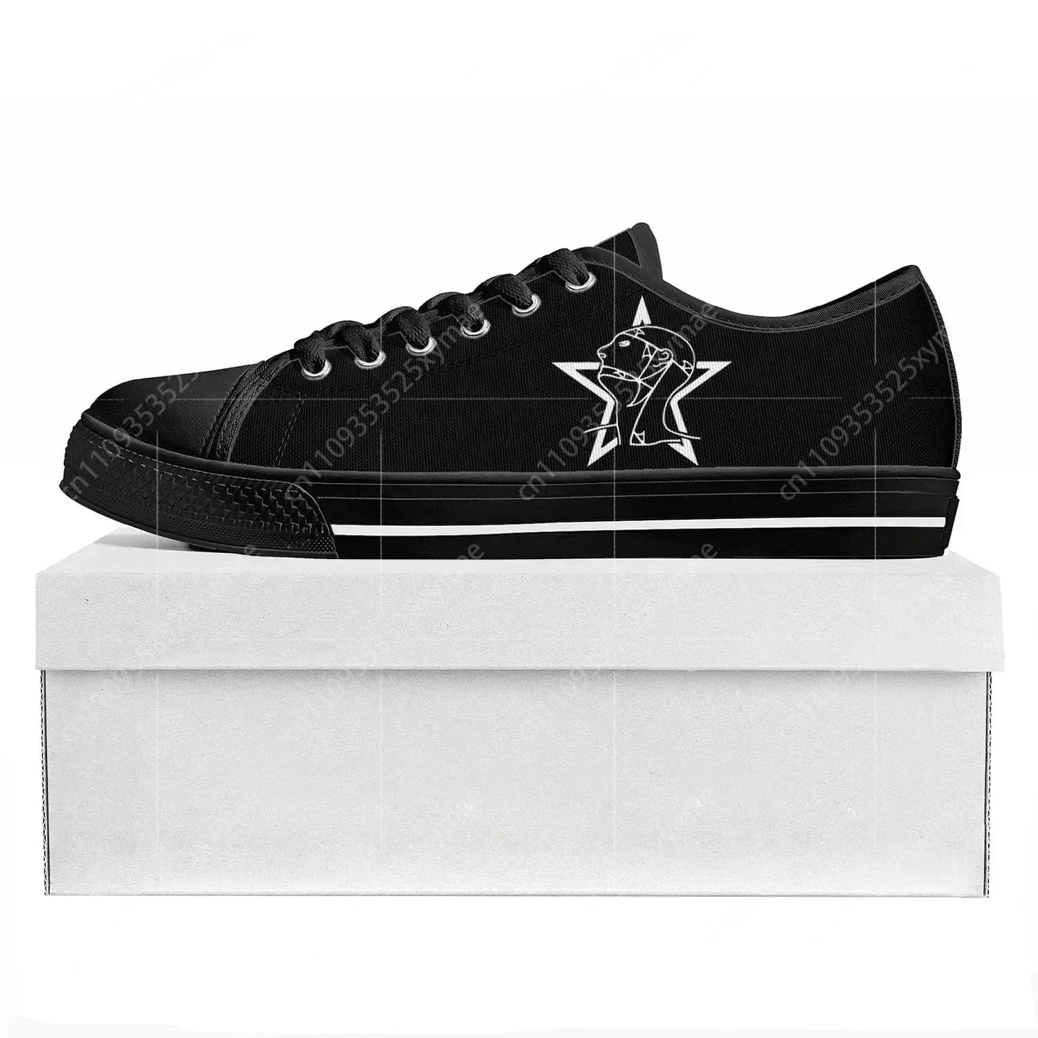 Andrew Eldritch Mercy High Level Low Top Rock Band Sneakers Mens Womens Teenager Canvass Shoe Custom Sneaker Lovers Shoes