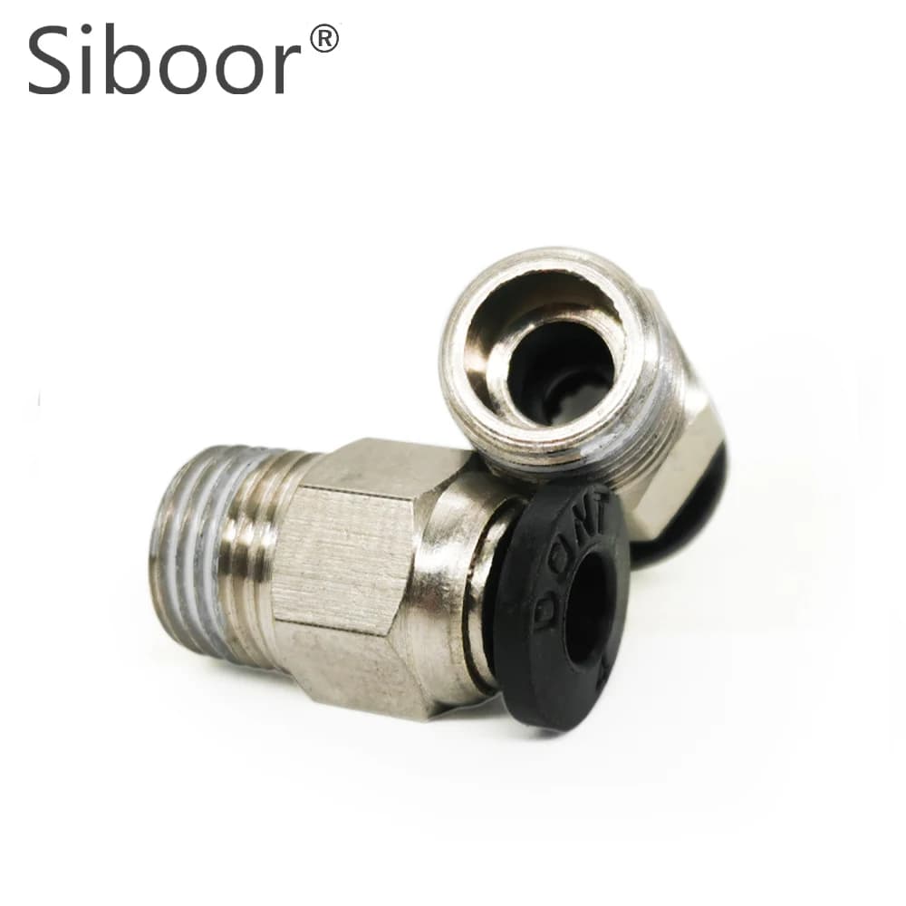 8PCS PC4-01 M10 Raccordo rapido Connettore pneumatico dritto Raccordo Push to Connect KJH04-M6 per parti della stampante 3D Filamento da 1,75 mm