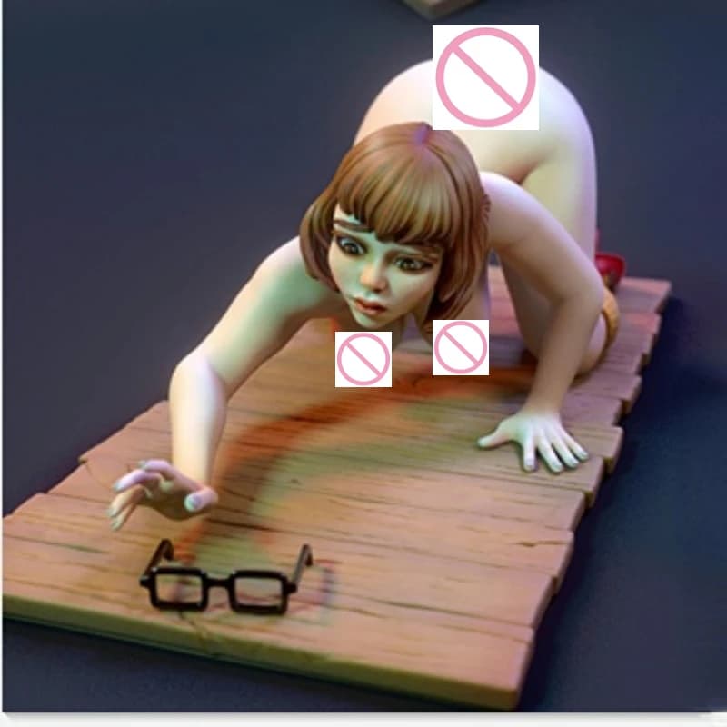 Personaggi dei cartoni animati NSFW Kit modello figura in resina in scala 1/24 Pick up occhiali per ragazze miniature GK non assemblati giocattoli fai da te non dipinti