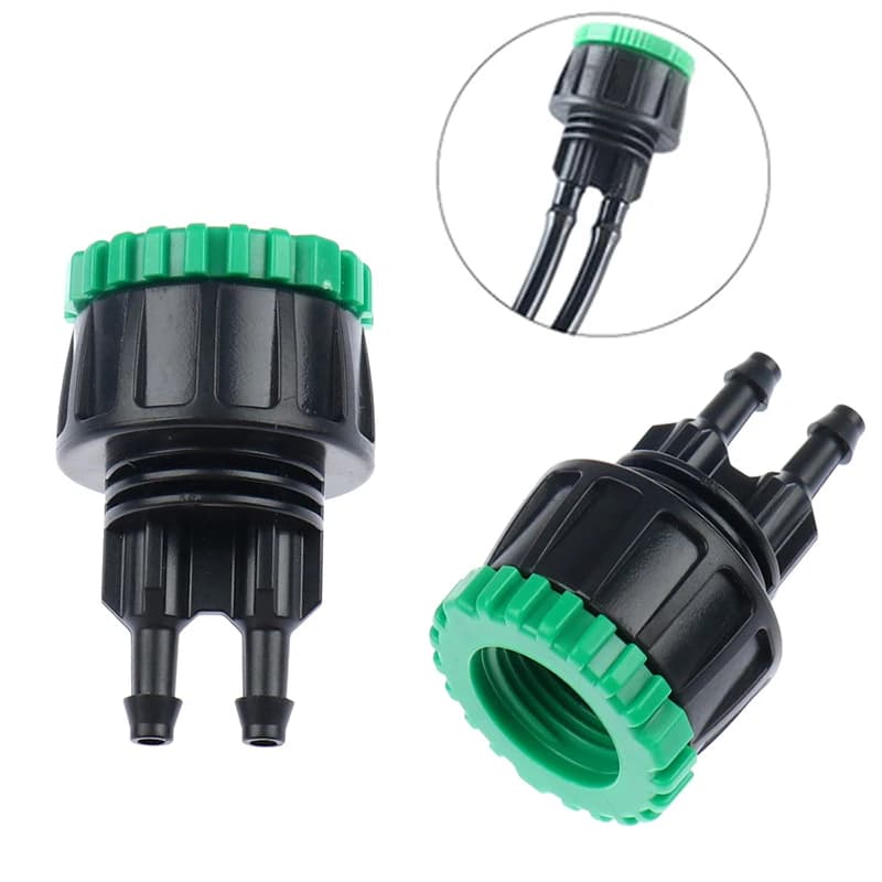 1 connettore a Y femmina da 1/4" a 1/2" 3/4" per tubo da giardino, adattatore per irrigazione 4/7