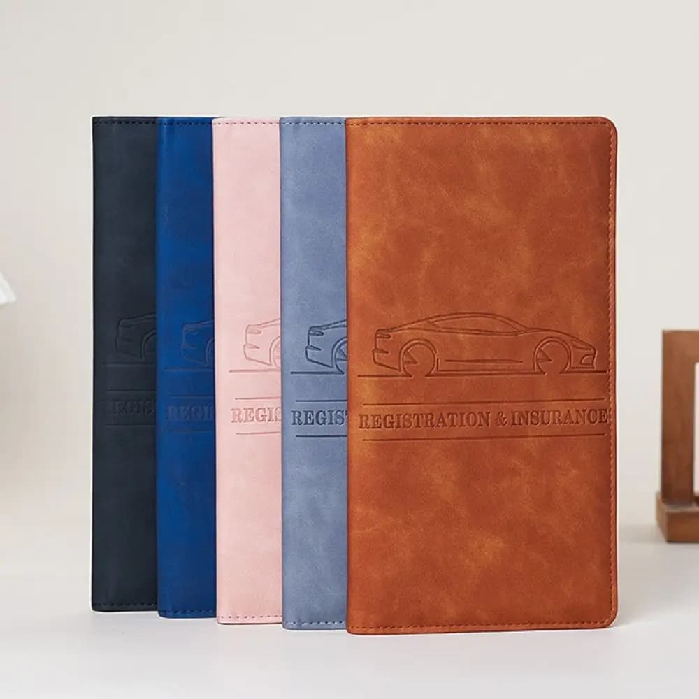 Card Holder PU Leather Passport Bag Passport Cover Ticket Holder Passport Clip Purse RFID Anti-theft Certificate Storage Bag Men