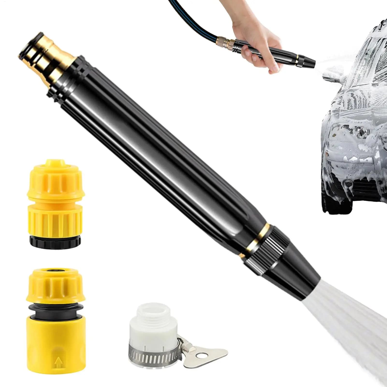 Spruzzatore d'Acqua per Lavaggio Auto ad Alta Pressione, Ergonomico e Portatile, per Irrigazione di Camion, Barche, Piante, Prato e Pulizia del Patio