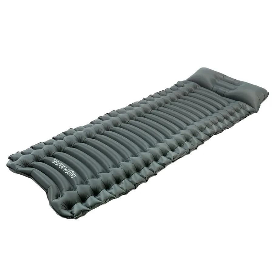 Ultralight Inflatable Mattress for Camping with Grey Transport Bag
