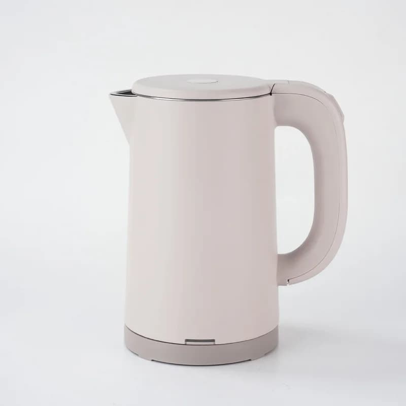 Bollitore elettrico intelligente da 1000 W in acciaio inossidabile 0,8 litri Bollitori portatili per caffè e tè domestici Bollitori per acqua antiscottatura a doppio strato