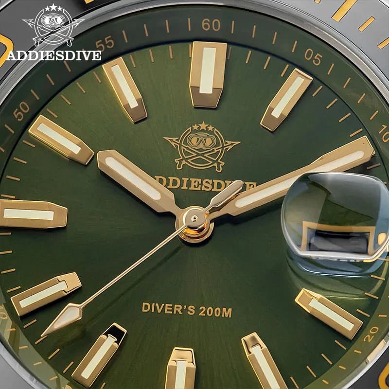 ADDIESDIVE New Quartz Watches AR Coating 41mm Ceramic Bezel 200m Waterproof Diving Watch BGW9 Luminous Men Watch Reloj Hombre